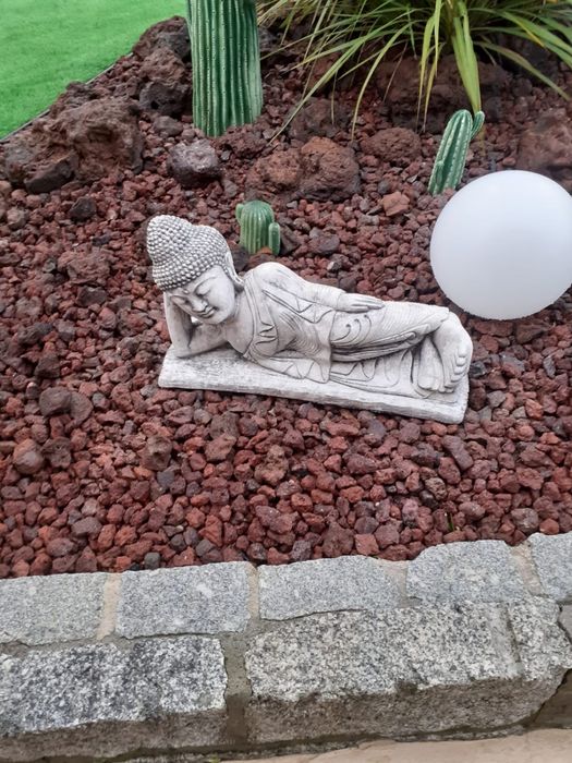 Cactus vários tamanhos em cimento verde - ornamentos jardim