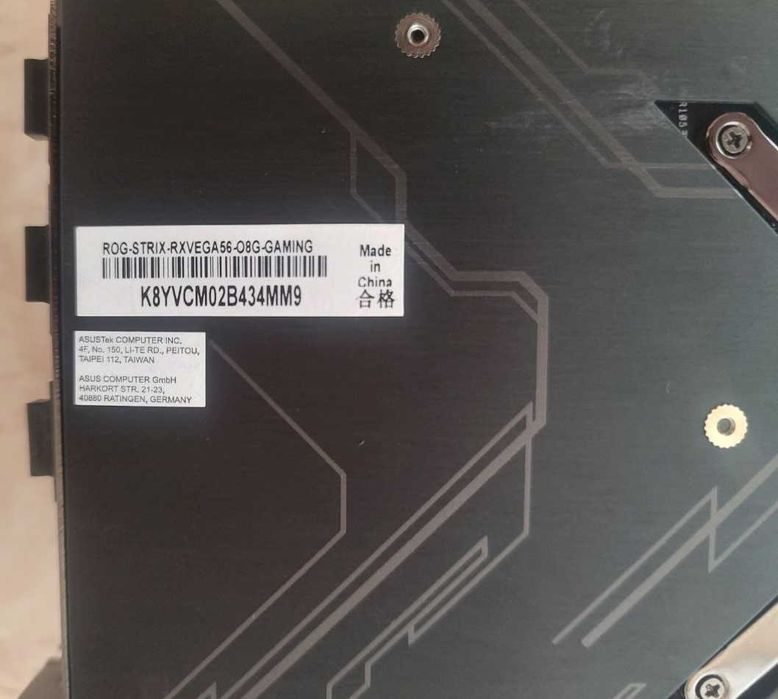 Відеокарта ASUS ROG Strix Radeon RX Vega 56 8Gb
