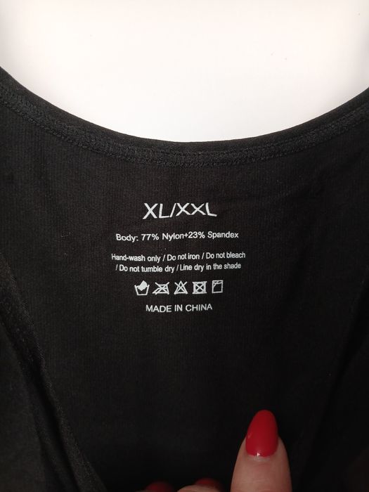 Body modelujące FEELINGIRL czarne XL XXL wyszczuplające