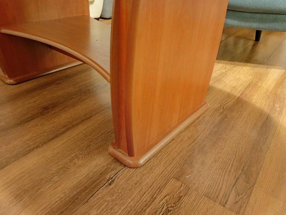 Ława rozkładana owalna stół rozkładany okleina