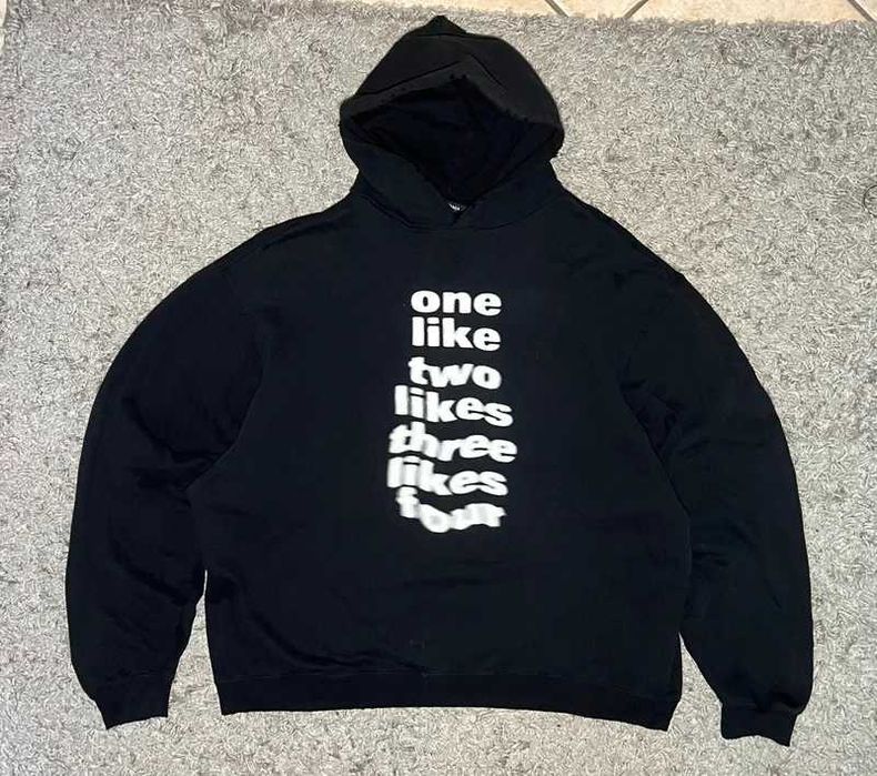 Balenciaga One Likes Two Likes Худи Оригинал