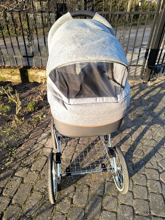 Duży wózek Roan szaro-brązowy