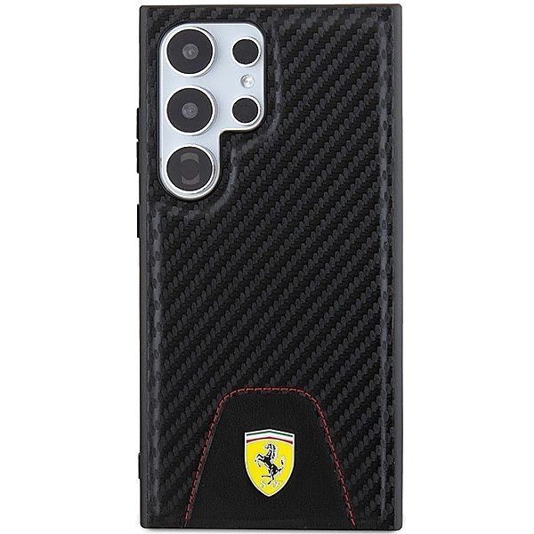Etui Ferrari Carbon Stitched Bottom na Samsung Galaxy S24 Ultra - czar