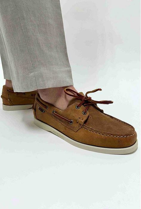 Sebago мужские топсайдеры с натуральной кожи ручной работы мокасины