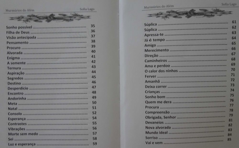 Murmúrios do Além de Sofia Lago (1ª Poetisa Espírita Portuguesa)