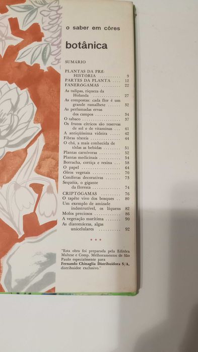 O Saber em Cores - Enciclopédia Didático Visual - Botanica