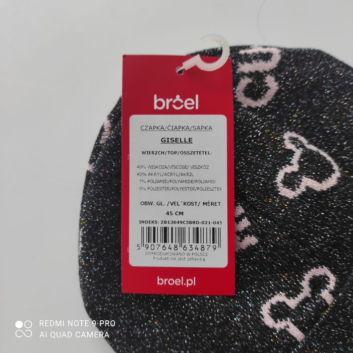 Czapka dla dziewczynki