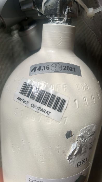 Баллон медицинский кислородный без редуктора (качество) Германия