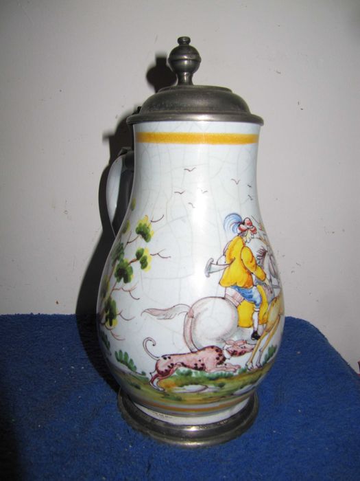 Dobra Cena-Unikat Stary Kufel Mysliwski ok,XVIII w-48-