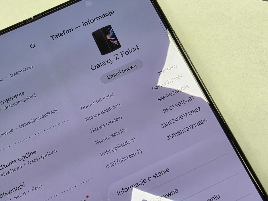 Samsung Galaxy Z Fold4 Dual SIM/ 12GB/ 256GB/ Phantom Black/ Grade A/ + ładowarka/ GW 12 MSC
