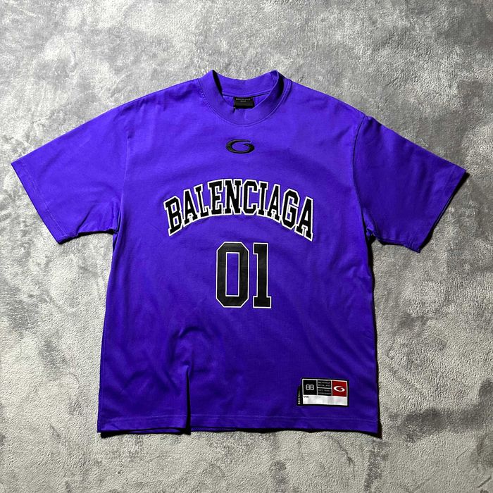 футболка Balenciaga Basketball Series Purple S M L