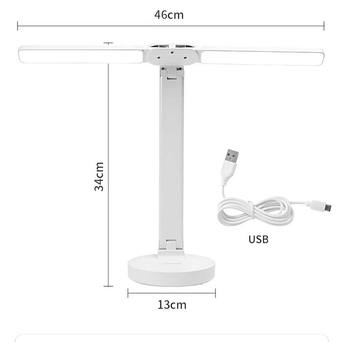 Лампа со съемным аккумулятором 18650, 2плафона, сенсорным управлением