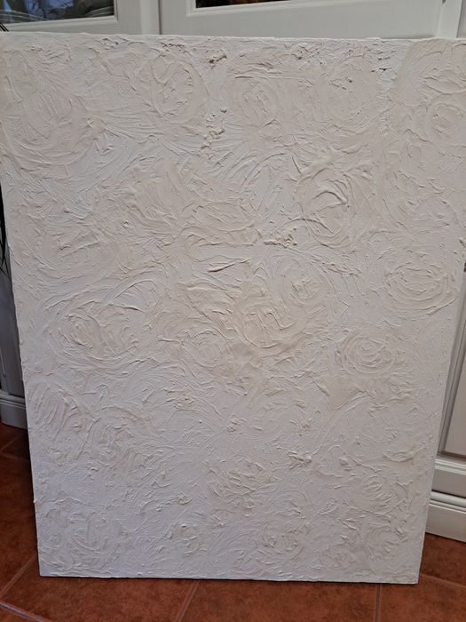 Tela decorativa com relevo