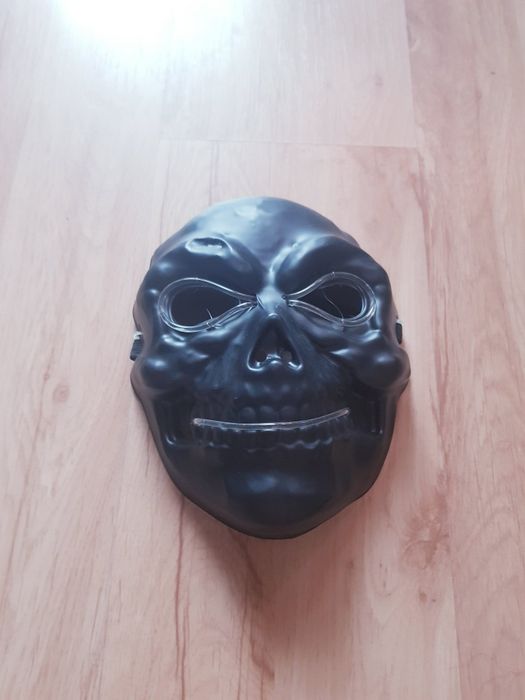 ŚWIECĄCA Plastikowa maska na twarz Kosciotrup