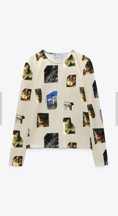 кофта лонг зара zara бежева розмір М