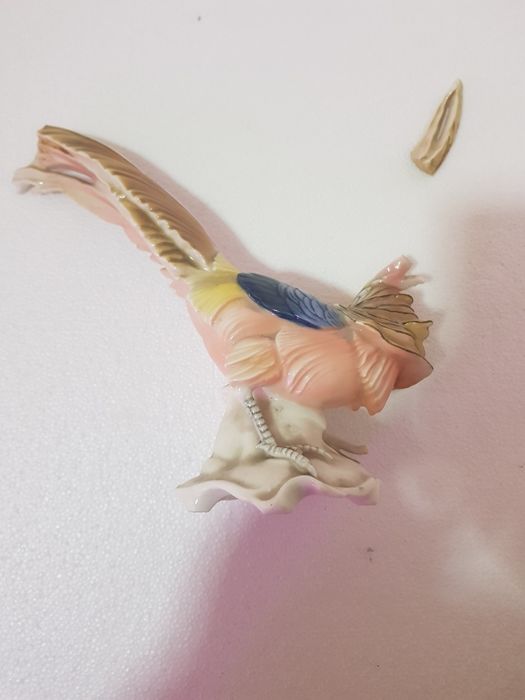 Статуэтка Золотой Фазан Фарфор Karl Ens Германия