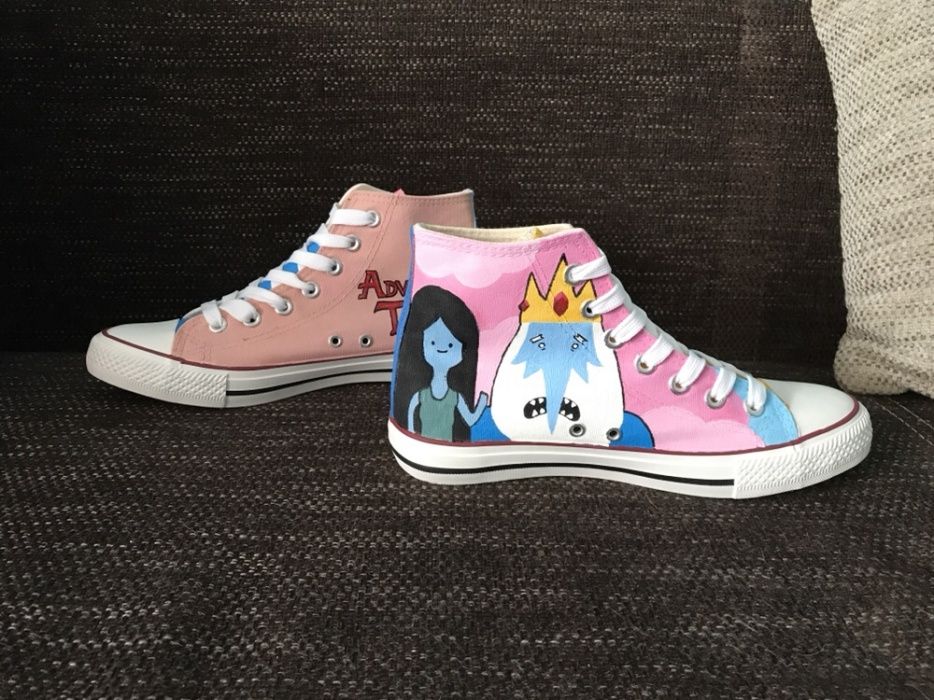 Adventure Time malowane trampki Pora na przygodę conversy i big stary
