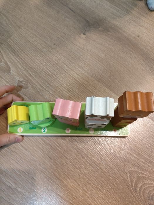 Дитячий сортер ферма, кубики  tooky toy