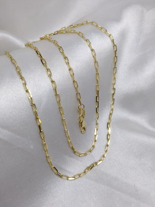 Piękny złoty łańcuszek ankier, złoto żółte 585, długość  55 cm