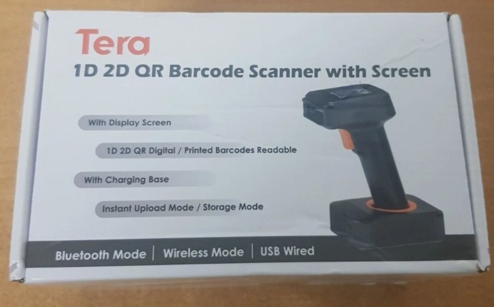 Leitor de código de barras Tera 2D HW006, sem fio, leitor de código QR