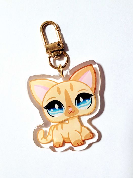 Brelok LPS Littlest Pet Shop BRELOCZEK akrylowy kotek Shorthair #886