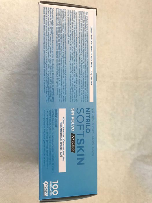 Luvas Nitrilo Softskin Preto Sensitive