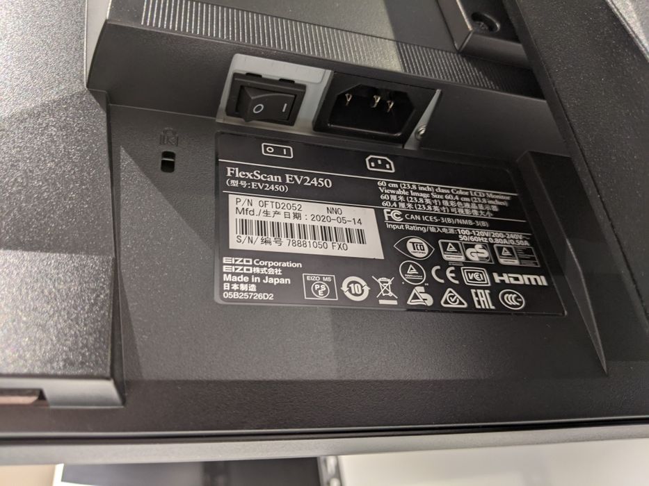 Монітор 24 EIZO EV 2450