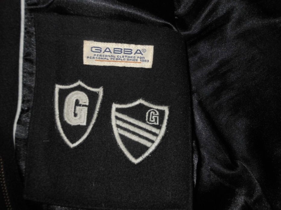 Gabba,стильное черное шерстяное пальто,полутальто,куртка,шерсть