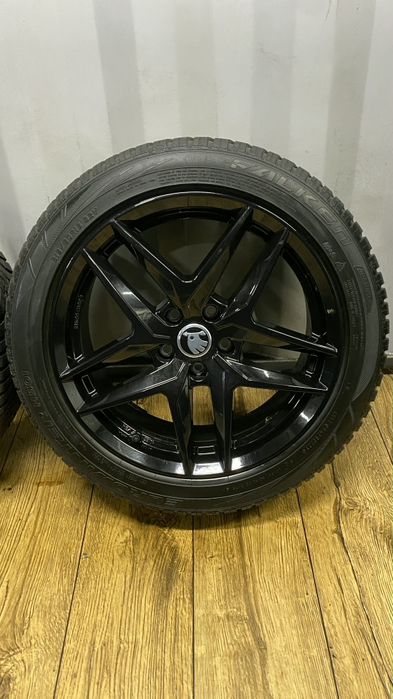Felgi Koła Skoda 18" 5x112 z oponami 225/50 R18 Karoq Superb Vw Passat B8 B7 Seat Ateca
