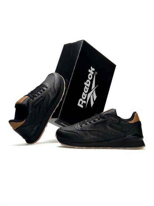 SALE!  Reebok Classic Leather Black Brown 41 42 43 44 45 46 рібук