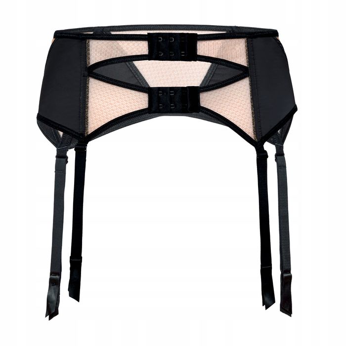 Róża Mehendi Pas Do Pończoch Czarny R. L