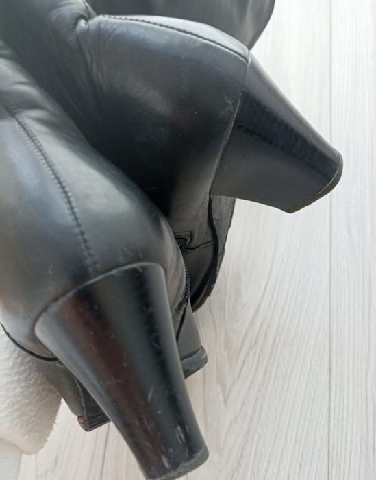 Сапоги  шкіряні жіночі