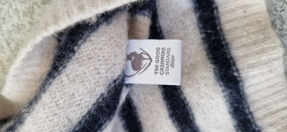 100% kaszmir koszulka bluzeczka tshirt M L