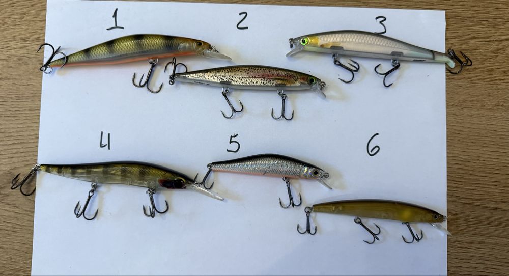 Amostras Rapala, storm, spro