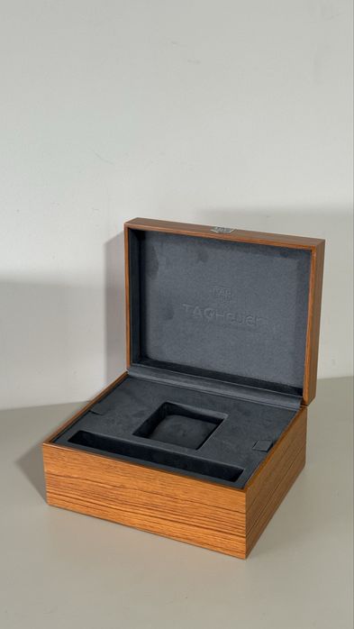 Tag heuer caixa em madeira