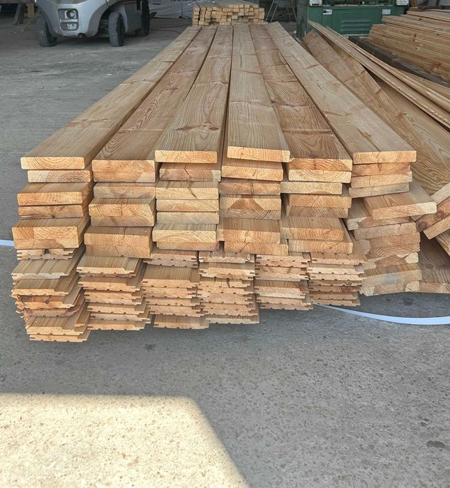 Deska tarasowa gładka, sosna syberyjska, klasa AB, wilgotność 13-15%