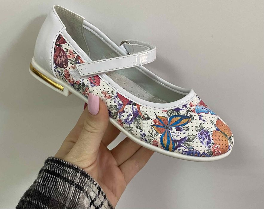 Школа!Нові! Туфлі балетки лодочки,шкіра,26-31розмір