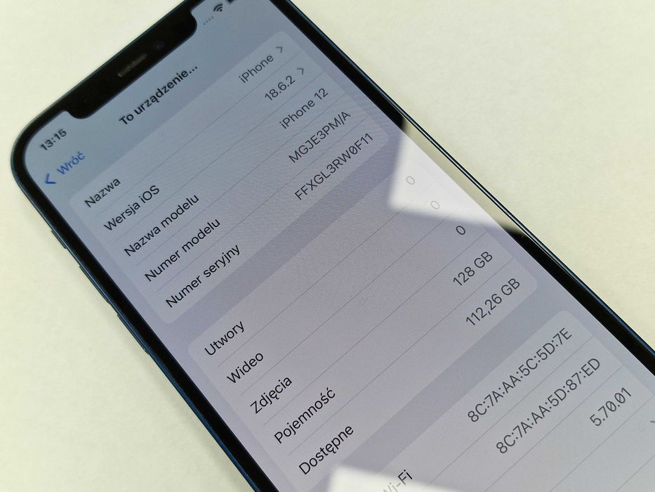 Iphone 12 128GB/ Blue/ Bat 81%/ Grade B/ Gwarancja + ładowarka