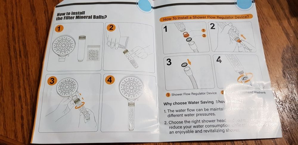 Słuchawka prysznicowa na kamień