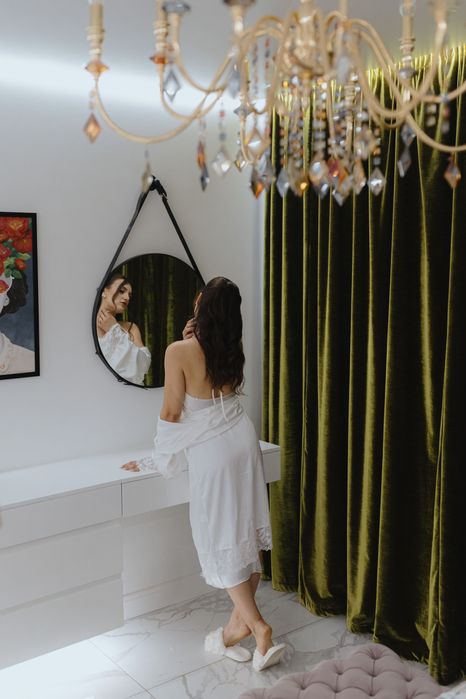 Весільна, Вечірня сукня (в подарунок халатик та чохол для сукні)