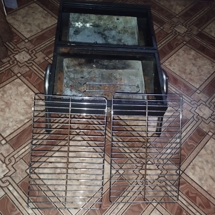 Угольный гриль - барбекю  двусторонний портативный