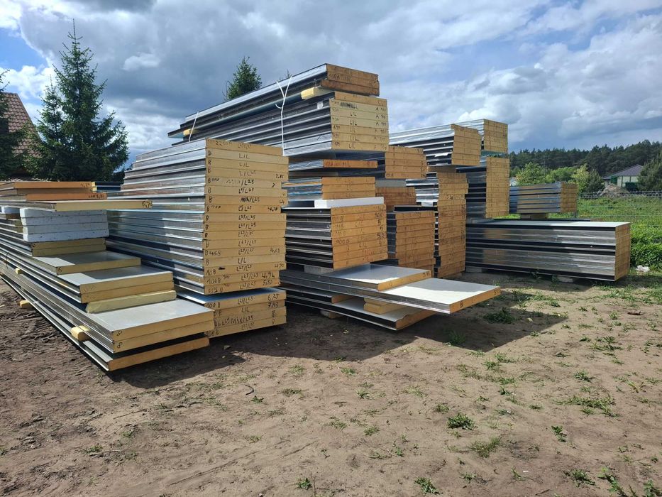 Płyty warstwowe obornickie poliuretan / 2 gatunek OD RĘKI