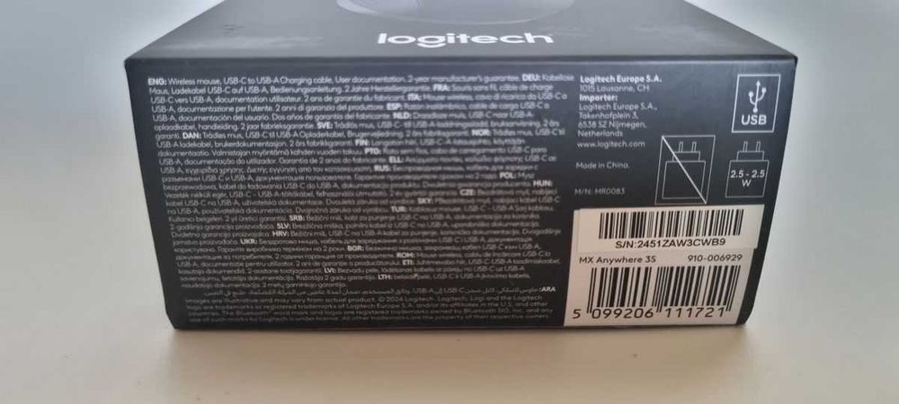 Logitech MX Anywhere 3S myszka wireless bluetooth sensor laserowy nowa