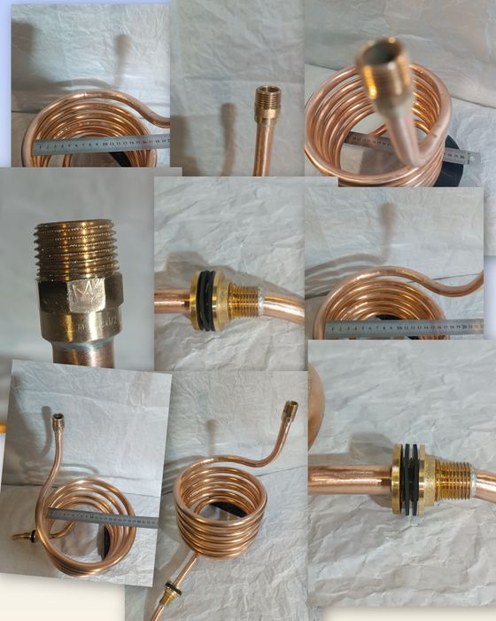 Змеевик, трубка медная ф15.88мм (5/8")  охладитель, дистиллятор.