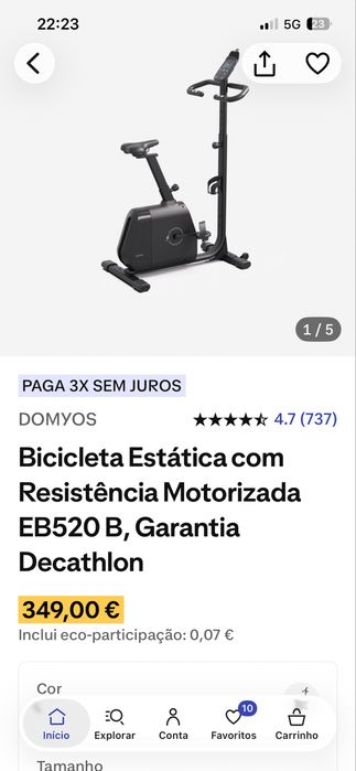 Bicicleta estatica EB520
