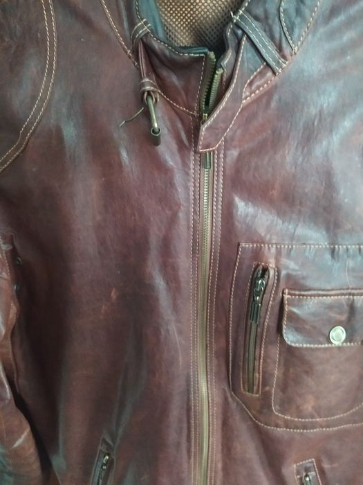 Куртка чоловіча шкіряна весна осінь