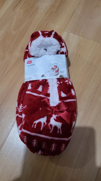 Kapcie Świąteczne baleriny rozmiar 37 - 38