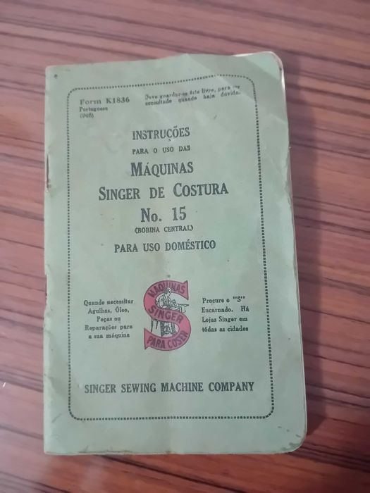 Maquina de costura singer n° 15