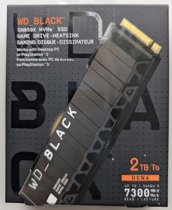 Western Digital Black SN850X 2tb com HEATSINK