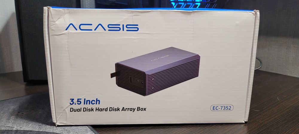 Зовнішній карман корпус Acasis 3.5/2.5 HDD/SSD, з функцією RAID